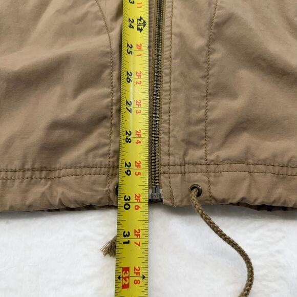Eddie Bauer Women's Full Zip Tan Khaki Urban Utility Hoodie Jacket Size M Cotton - Picture 8 of 11